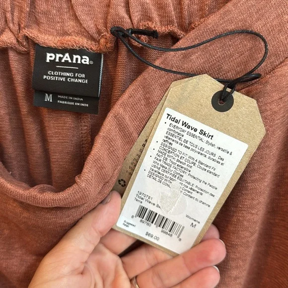NWT Prana Tidal Wave Skirt, Terra, Medium - Picture 2 of 4